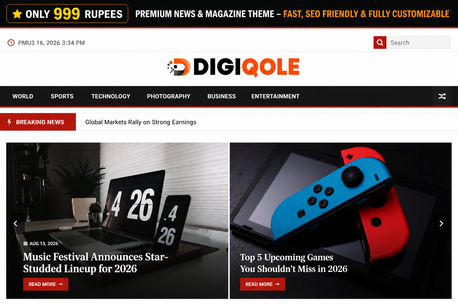 Trending News WordPress Theme – Viral News & Magazine Website Design